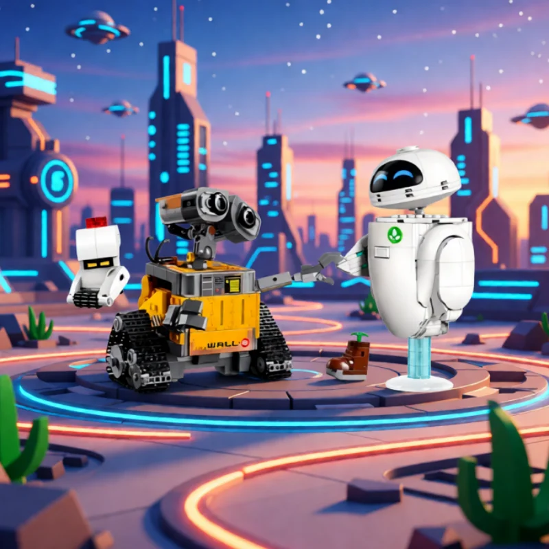 

HOT2025 43279, ручной робот-уборщик, детские строительные блоки, игрушки, подарки для вечеринок, рождественские подарки, подарки на день рождения