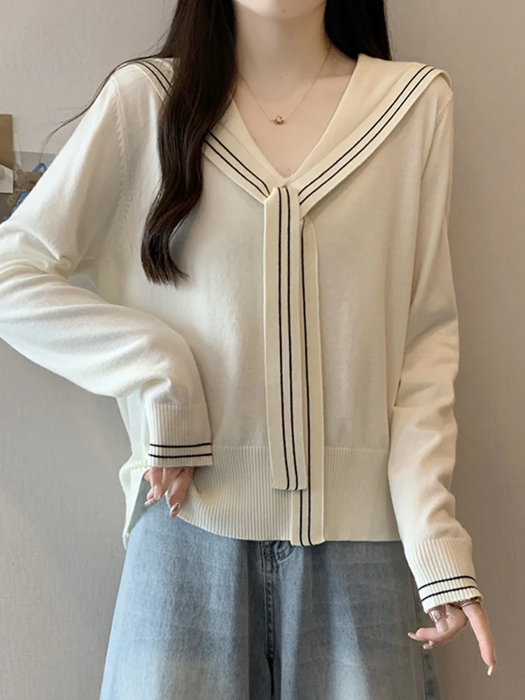 Naval Collar Knitte… - image