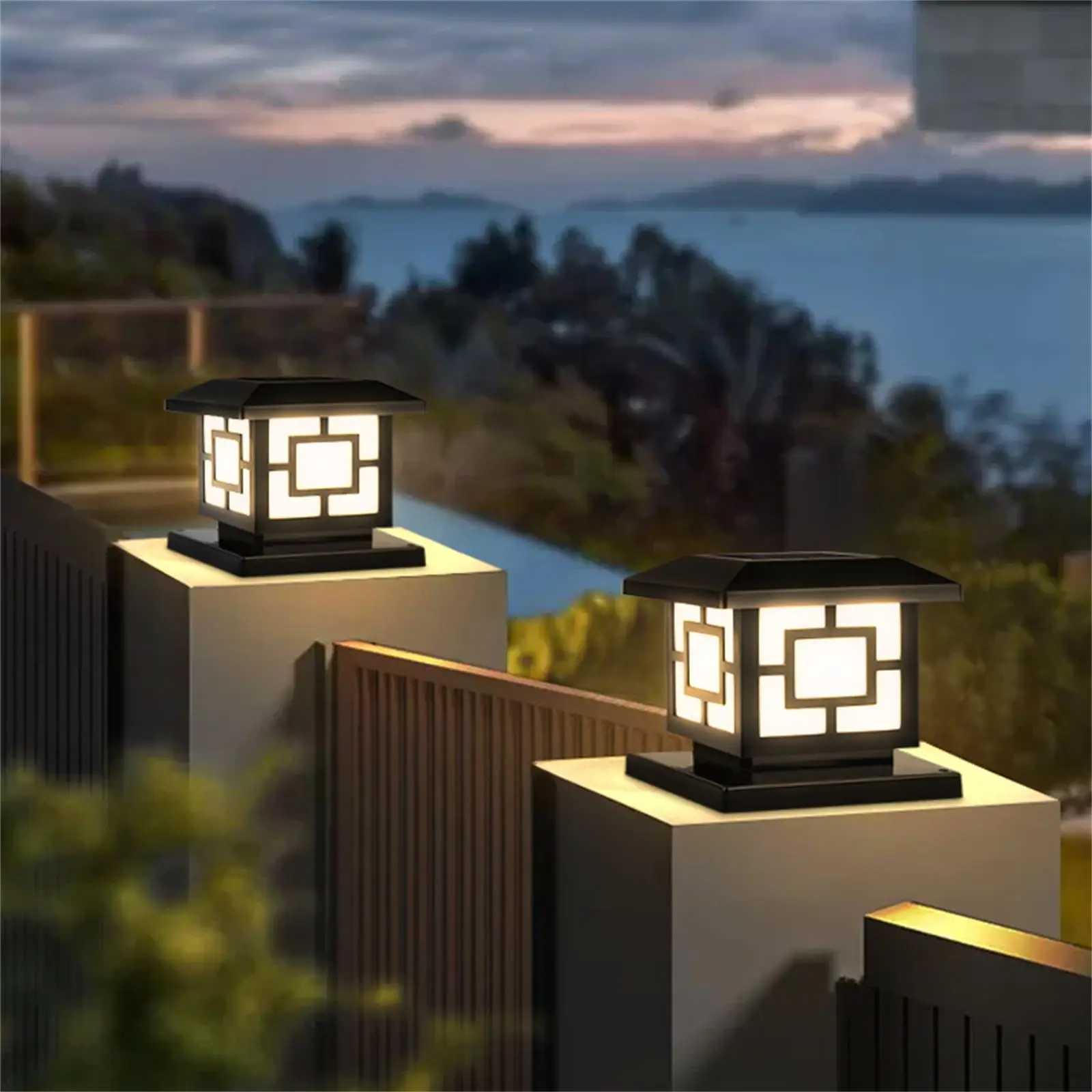 Timed Solar Pillar Light 5