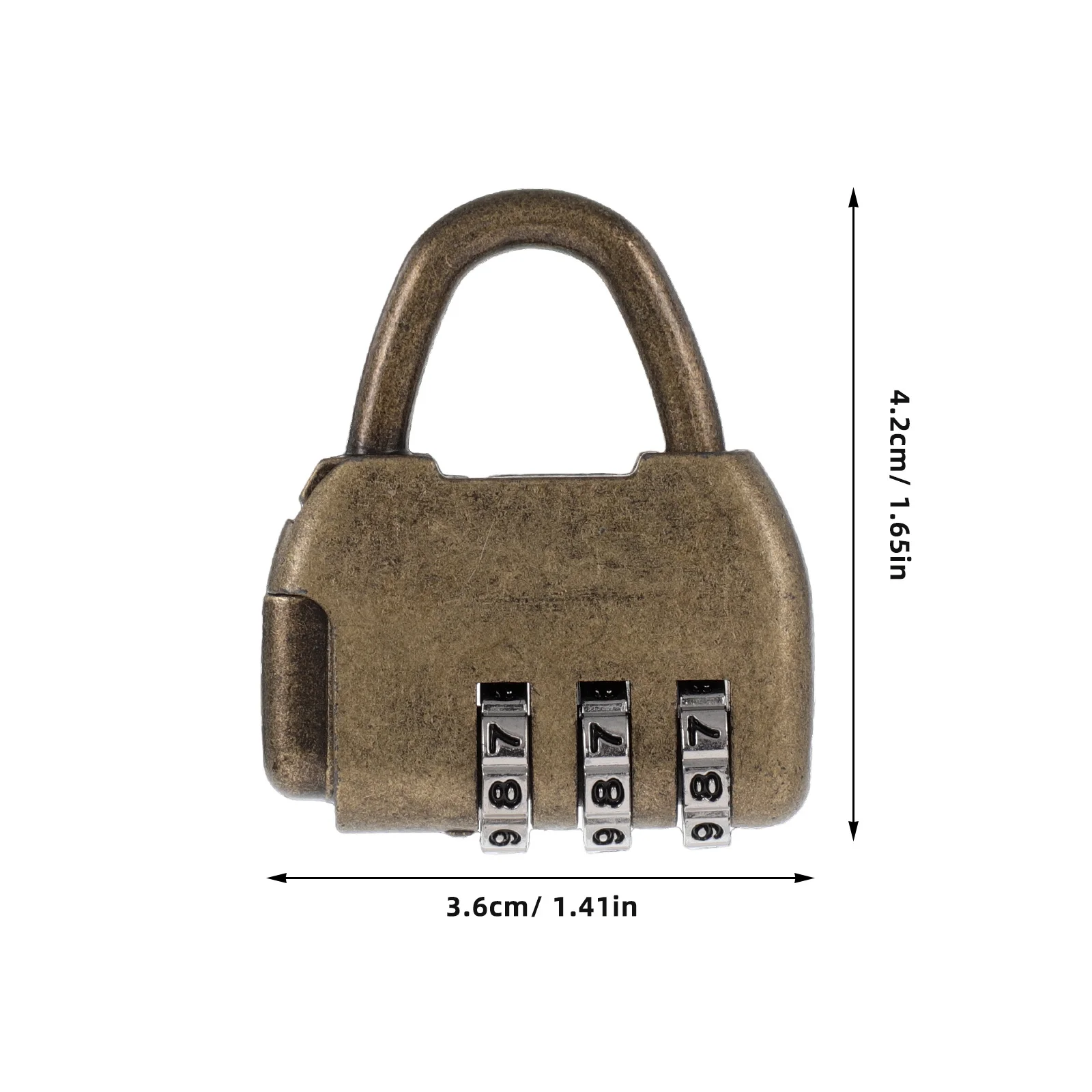 Cerradura de combinación de aleación de Zinc Vintage para equipaje, maleta, bolsa, armario, cajón, candado de seguridad antirrobo, cerradura de caja de estilo Retro