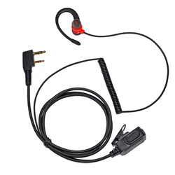 Walkie-talkie con micrófono PTT, auriculares de Radio de 2 vías, auriculares en forma de G para BaoFeng, UV-5R, Kenwood, Retevis