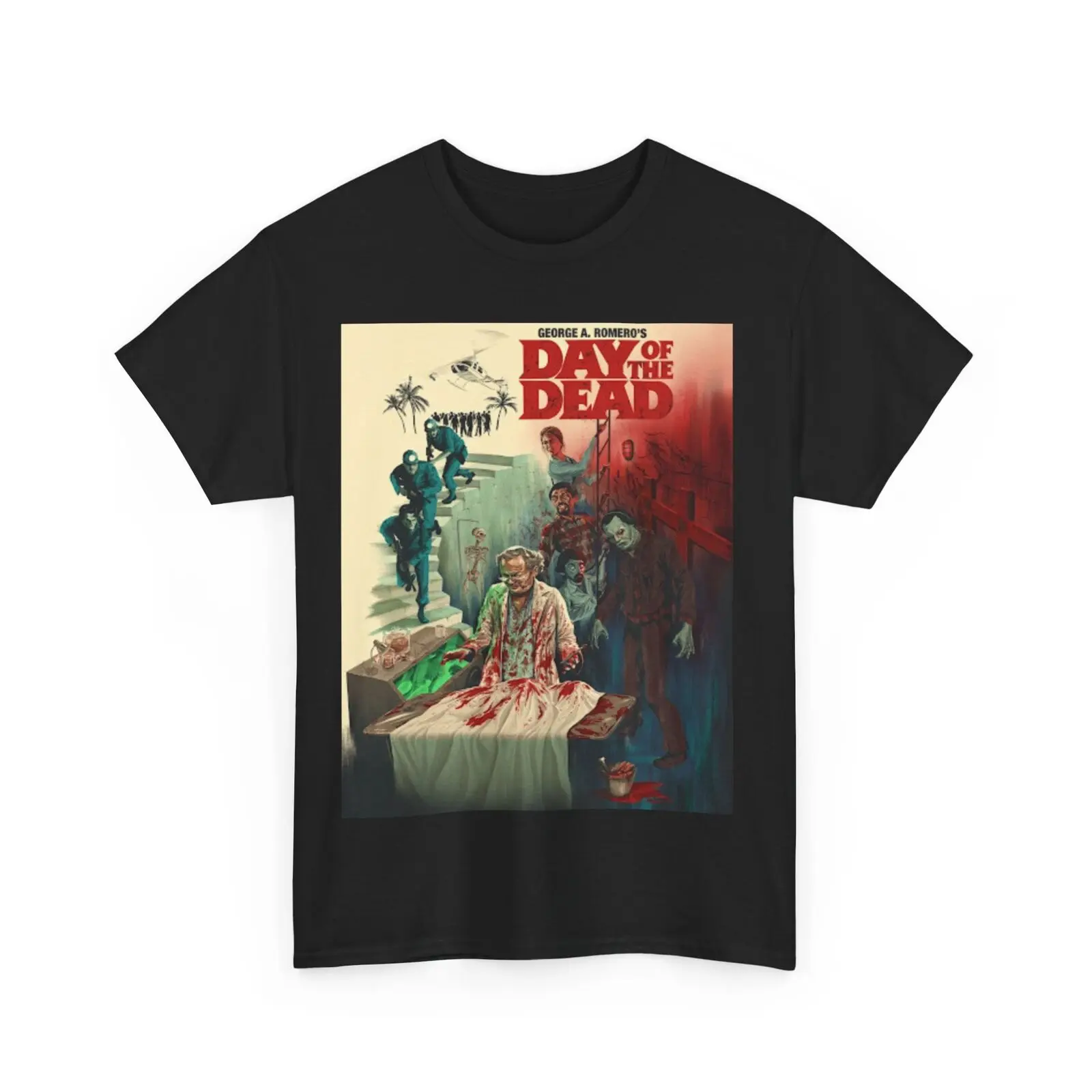 Day of the Dead Romero Fitted T Shirt Unisex Heavy Cotton Tee