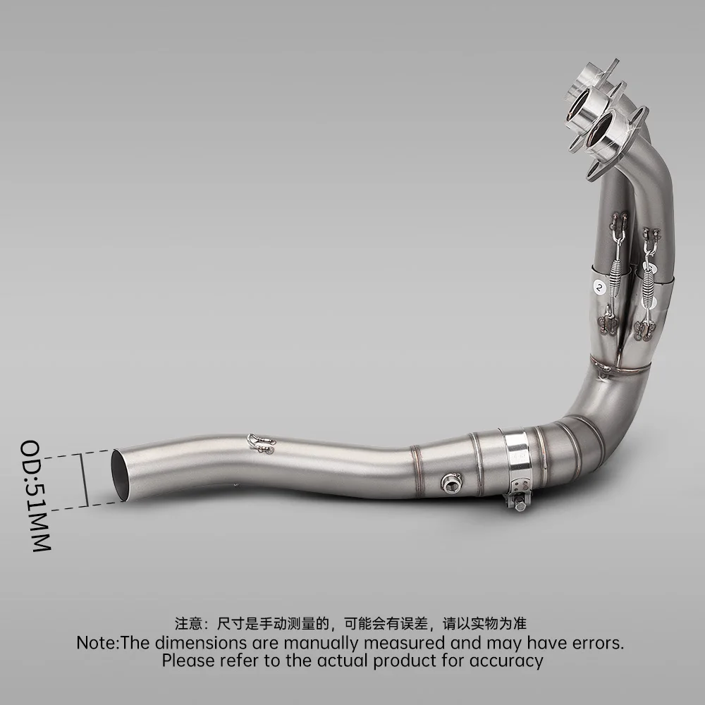 For MT09 XSR900 FZ900 MT-09 FZ09 (2021-2025 model year) motorcycle full exhaust hydrogen peroxide sensor system kit R77-51mm