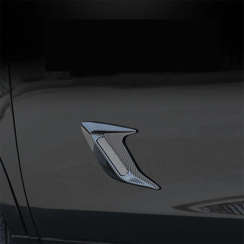 1PC Shark Gills Simulation Hood Fender Car Body Modification Side Door Decoration Stickers Car Exterior Modification Parts