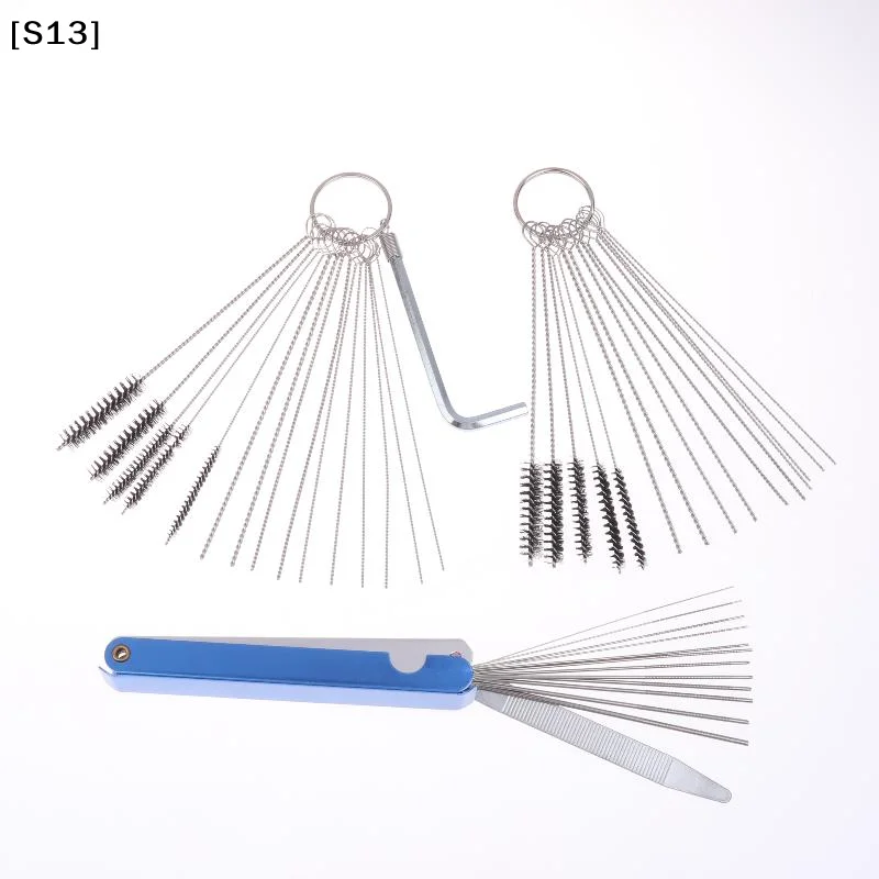 1p Cleaner Tool Carburetor Carbon Dirt Jet Remove Cleaning Needles Brushes For Automobile Motorcycle ATV Welder Carb Chainsaw[Q]