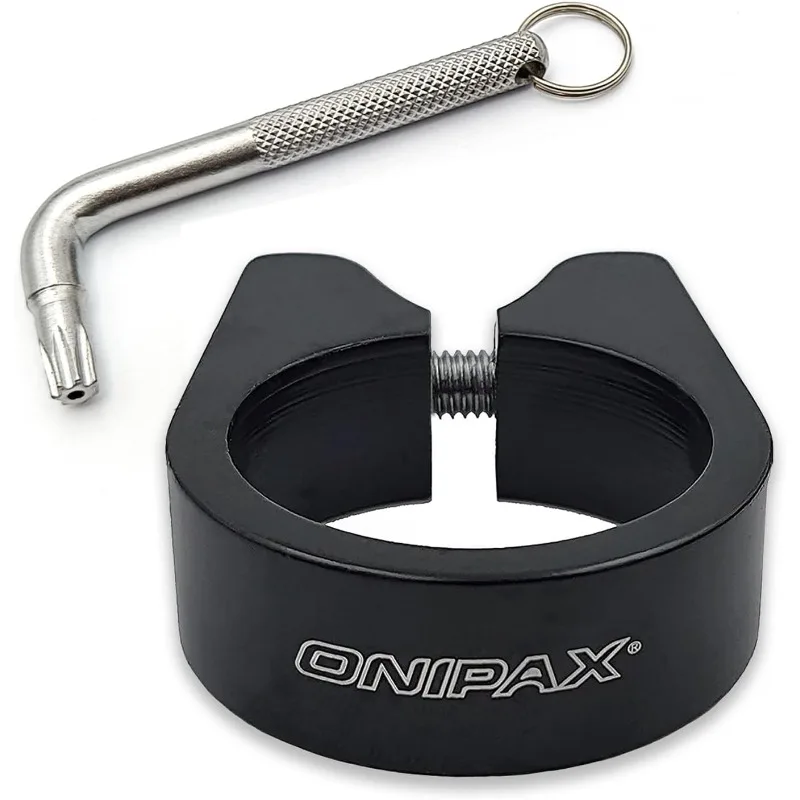 

ONIPAX Anti-Theft Bicycle Seat Post Clamp Aluminum Alloy 31.8MM/34.9MM Black