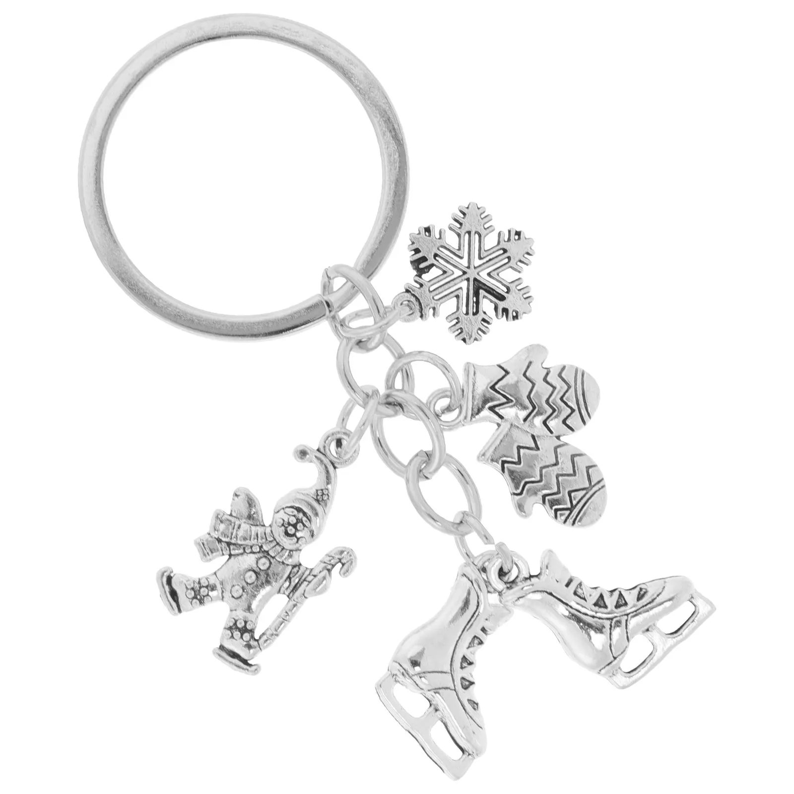 

Брелок для коньков в виде снежинки из цинкового сплава, легкий, для зимних видов спорта, аксессуар для любителей катания на коньках, сувенир для вечеринки