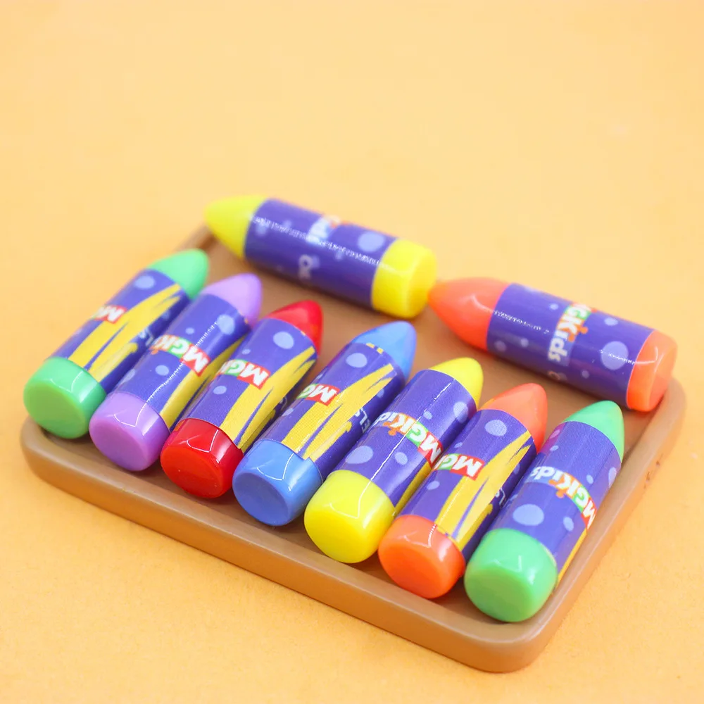 أقلام تلوين مقلدة من الراتنج كابوشون مسطح يمكنك صنعها بنفسك سجل القصاصات للأثاث وإكسسوارات بيت الدمى