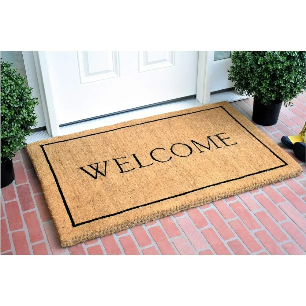 AZ104813048 Welcome Border, 100% Coir Doormat, 30