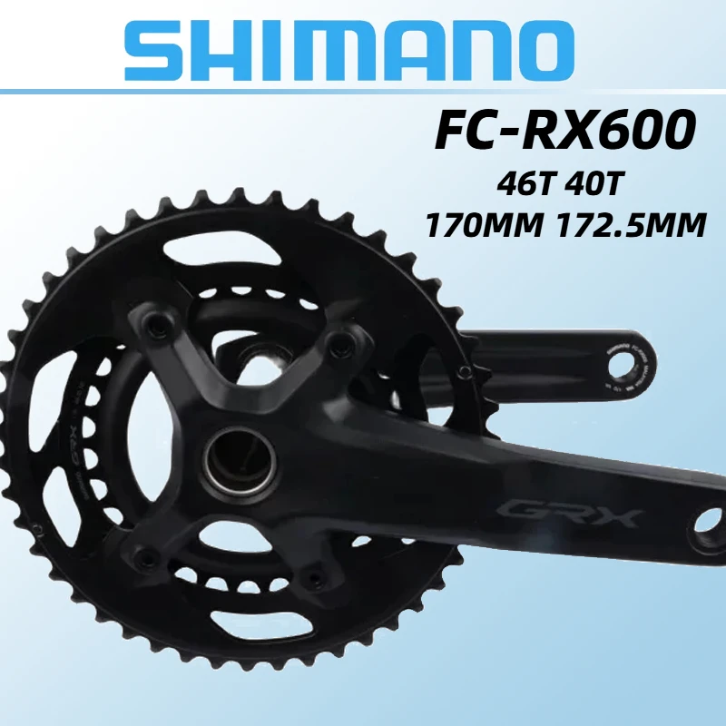 SHIMANO GRX Road Bike Crankset FC RX600 160MM 170MM 172.5MM 46-30T 2x11 Speed Road Bike Bicycle