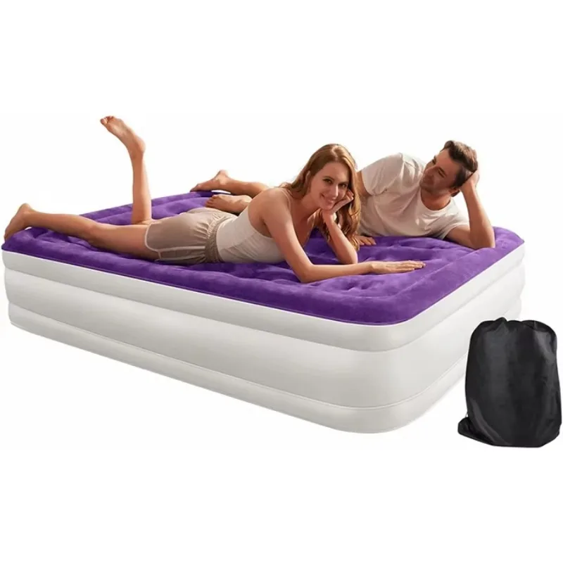 

Hypo-Allergenic Folding Air Mattress Bed Camping Mattress Air Mattress Blow Up Double Bed Air Bed
