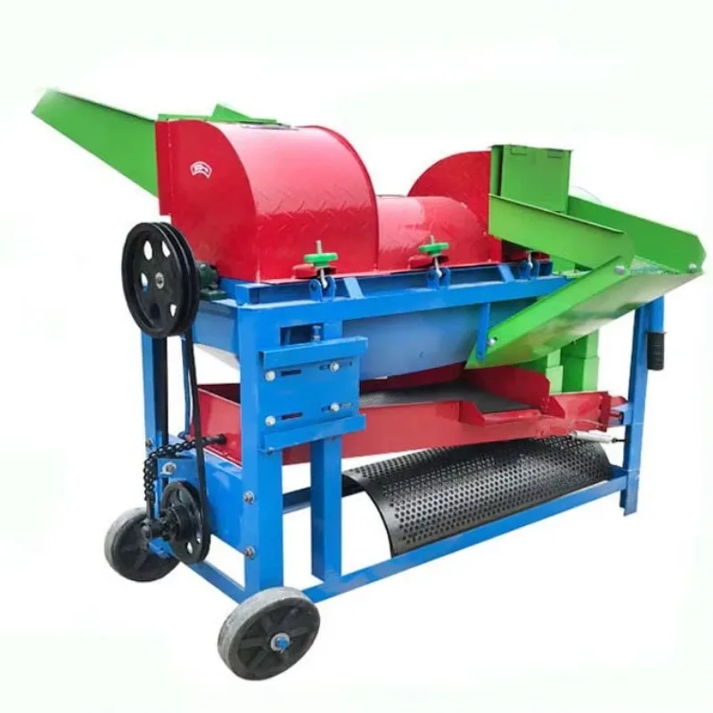 2025 다기능 탈곡기 옥수수 껍질 벗기는 기계 디젤 엔진 콩 농업용 옥수수 탈곡기