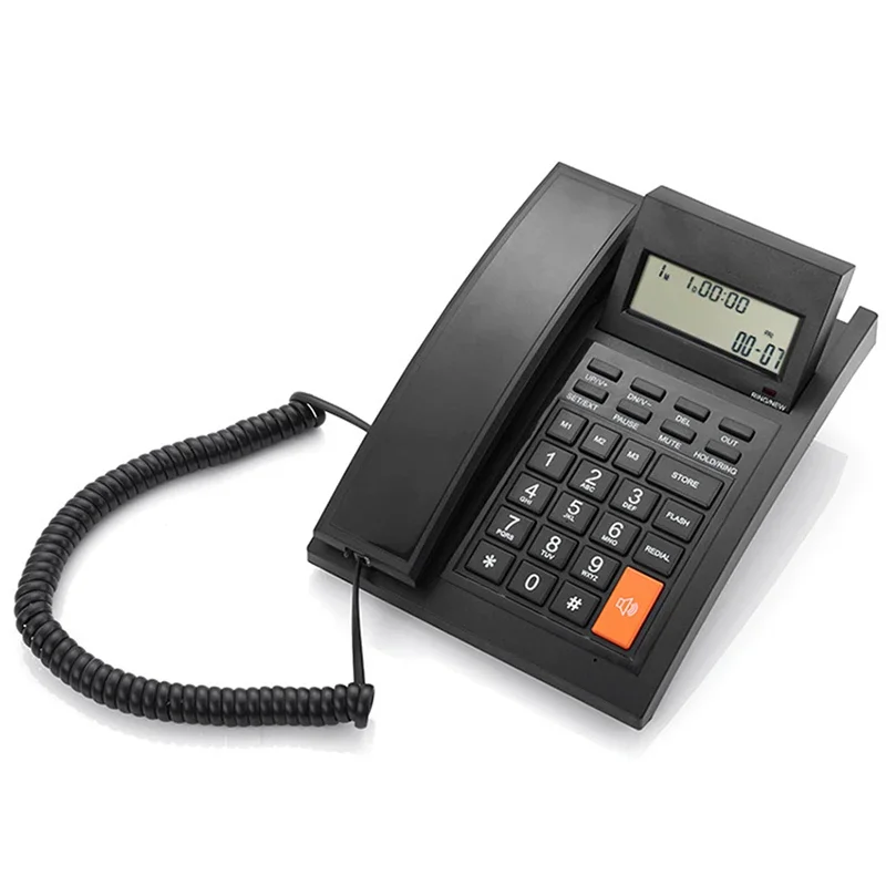 Corded Phone with Caller ID, Call Waiting, Speakerphone, Tilt Display Landline Fixed Telephone Wall Mountable for Office Home