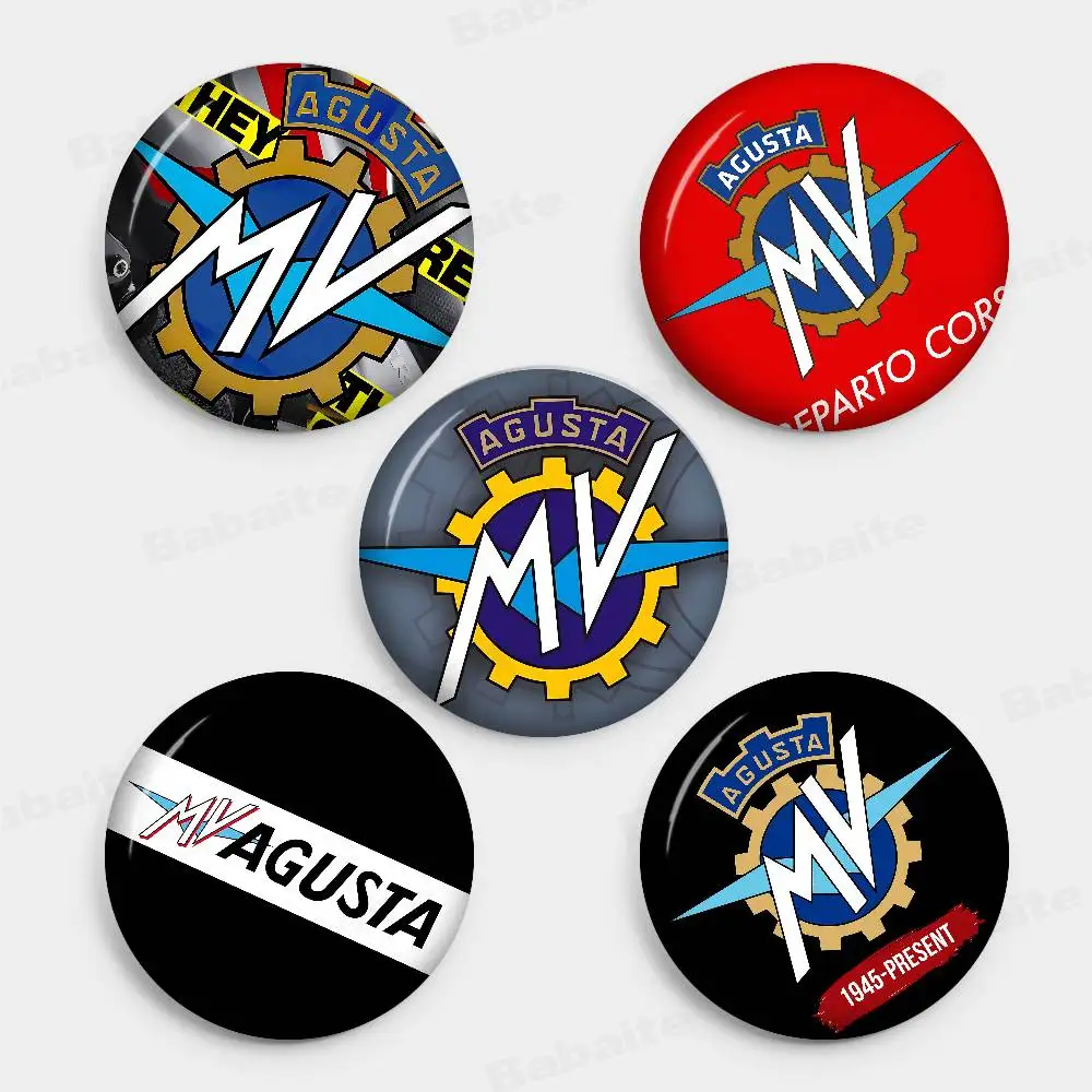 M-MV A-Agusta 58mm Animals Funny Brooches Badge Backpack Clothes Gift Accessory