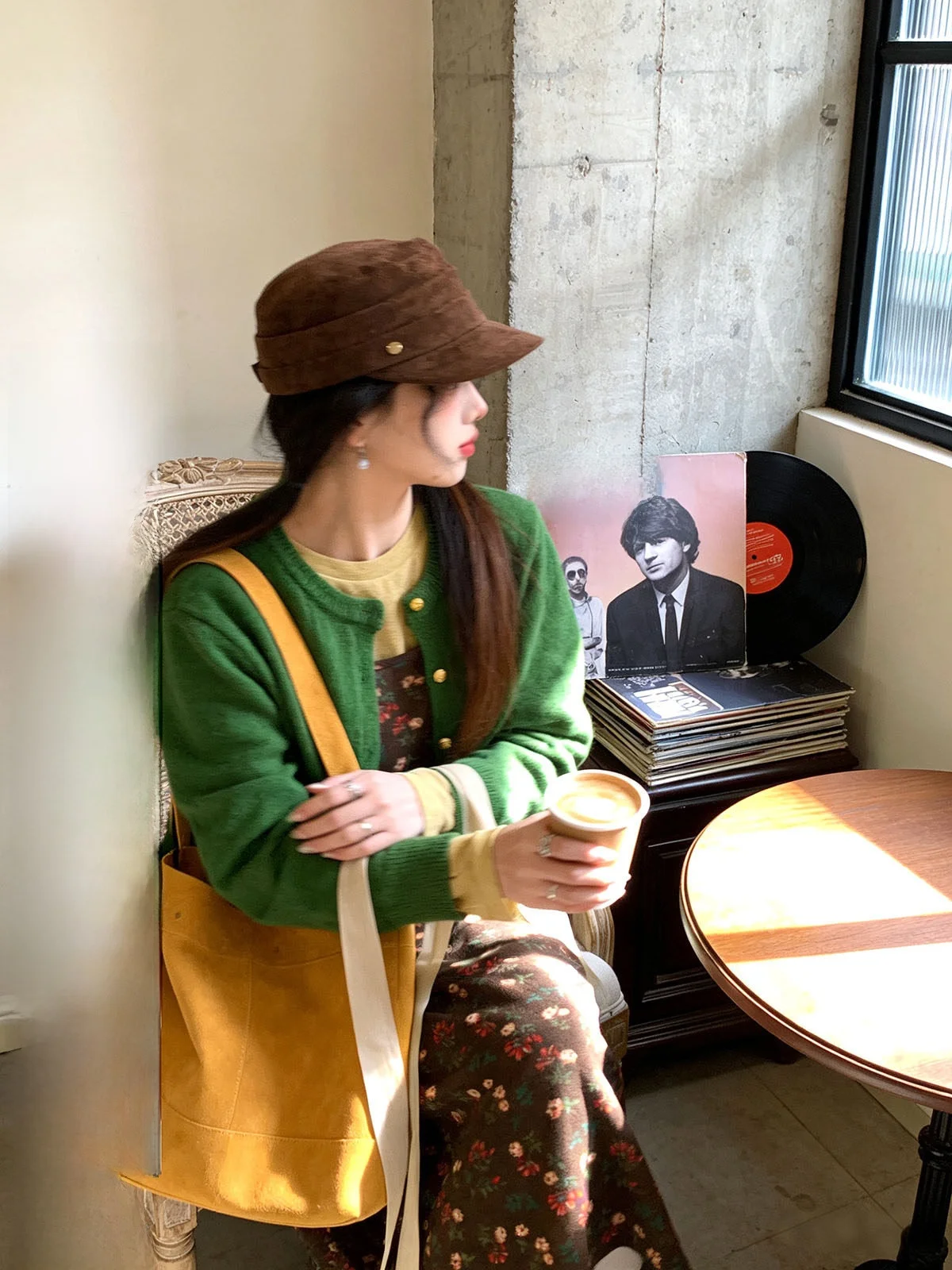 

Ретро-кардиган 2026: Новая весенняя универсальная повседневная верхняя одежда для женщин, свободный крой, утепленный, с длинными рукавами