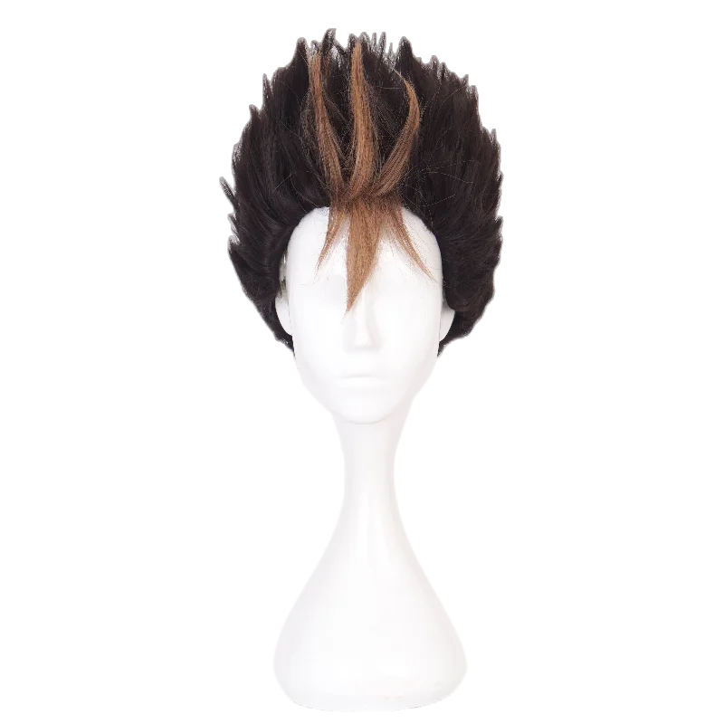ND Yu Nishinoya 코스프레 가발 헤어피스 Haikyu 애니메이션 코스프레 헤어 가발 내열성 합성 코믹 콘 Coser 의상 파티