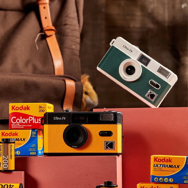 Optionaler Film Kodak Original Ultra F9S Filmkamera F9 35 mm Fokusfrei Wiederverwendbar Eingebauter Blitz Mehrere Farben Paket tragbar
