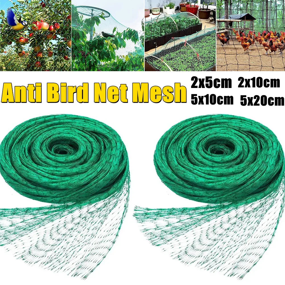 

Green Anti Bird Protection Net Mesh Garden Plant Netting for Crops Fruit Tree Vegetables Flower Birds Deer Poultry Best Fencing