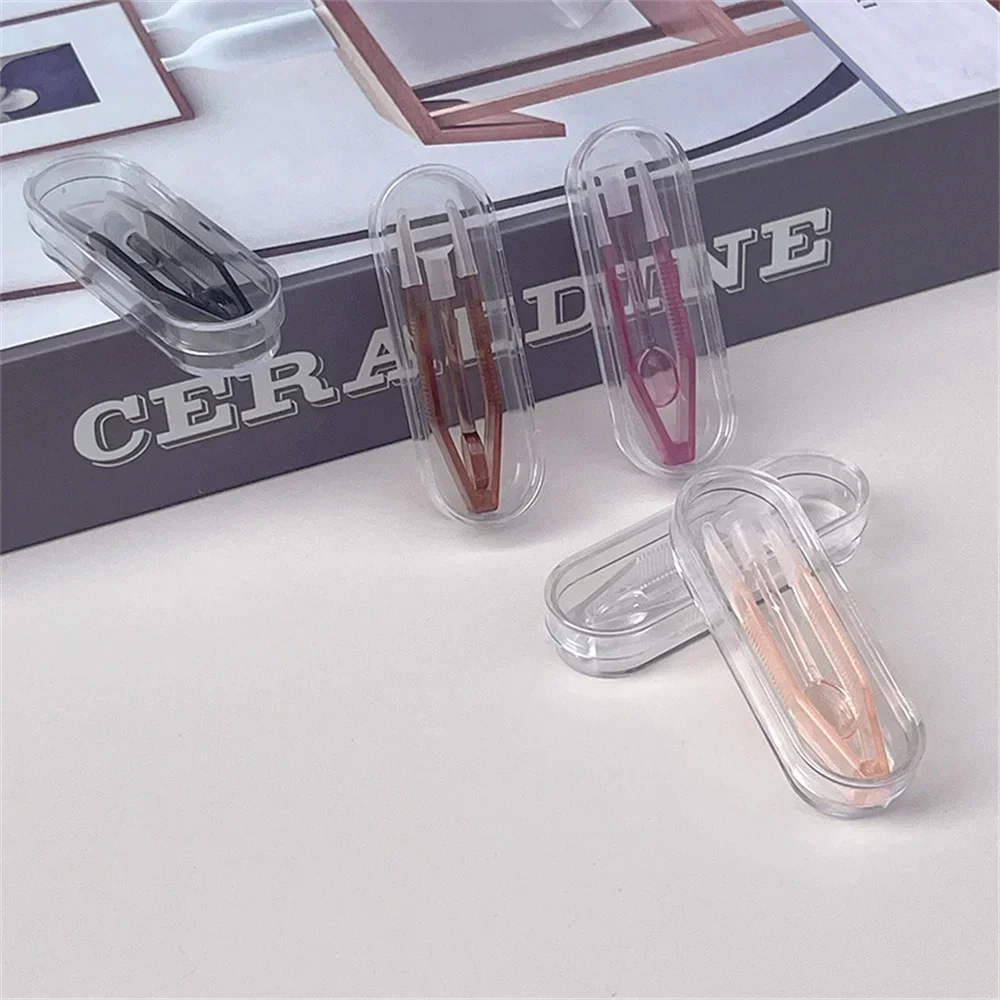 1PC Kontaktlinsen Pinzette Tragen Werkzeuge Transparent Große Lange Klemm Stange Set Kleine Kontaktlinsen Pinzette – Detail 3