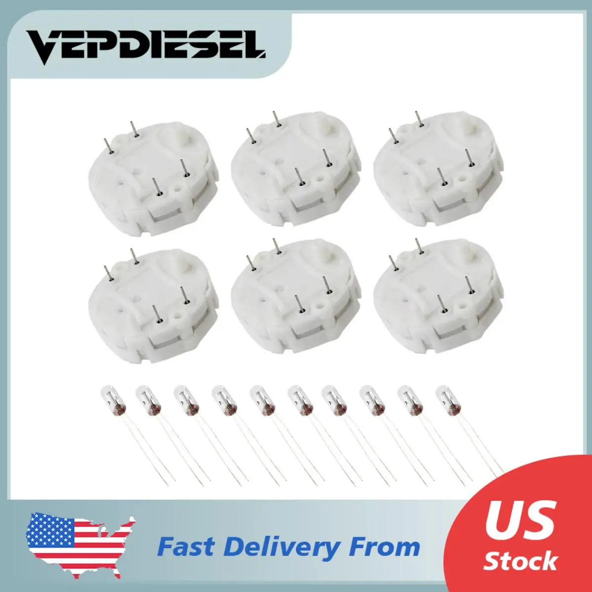 

6x New Switec Gauge Cluster Stepper Motor Kit With 10 BONUS BULBS For Chevy & GM vehicles