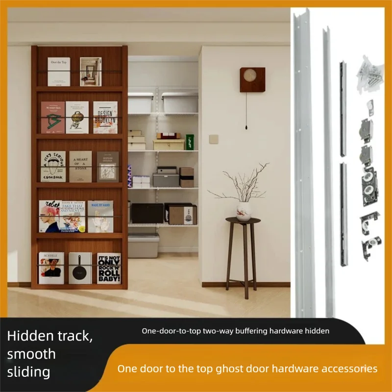 باب شبح غير مرئي غير مرئي من الأرض إلى السقف باب خشبي للمطبخ والحمام باب منزلق غير مطروق