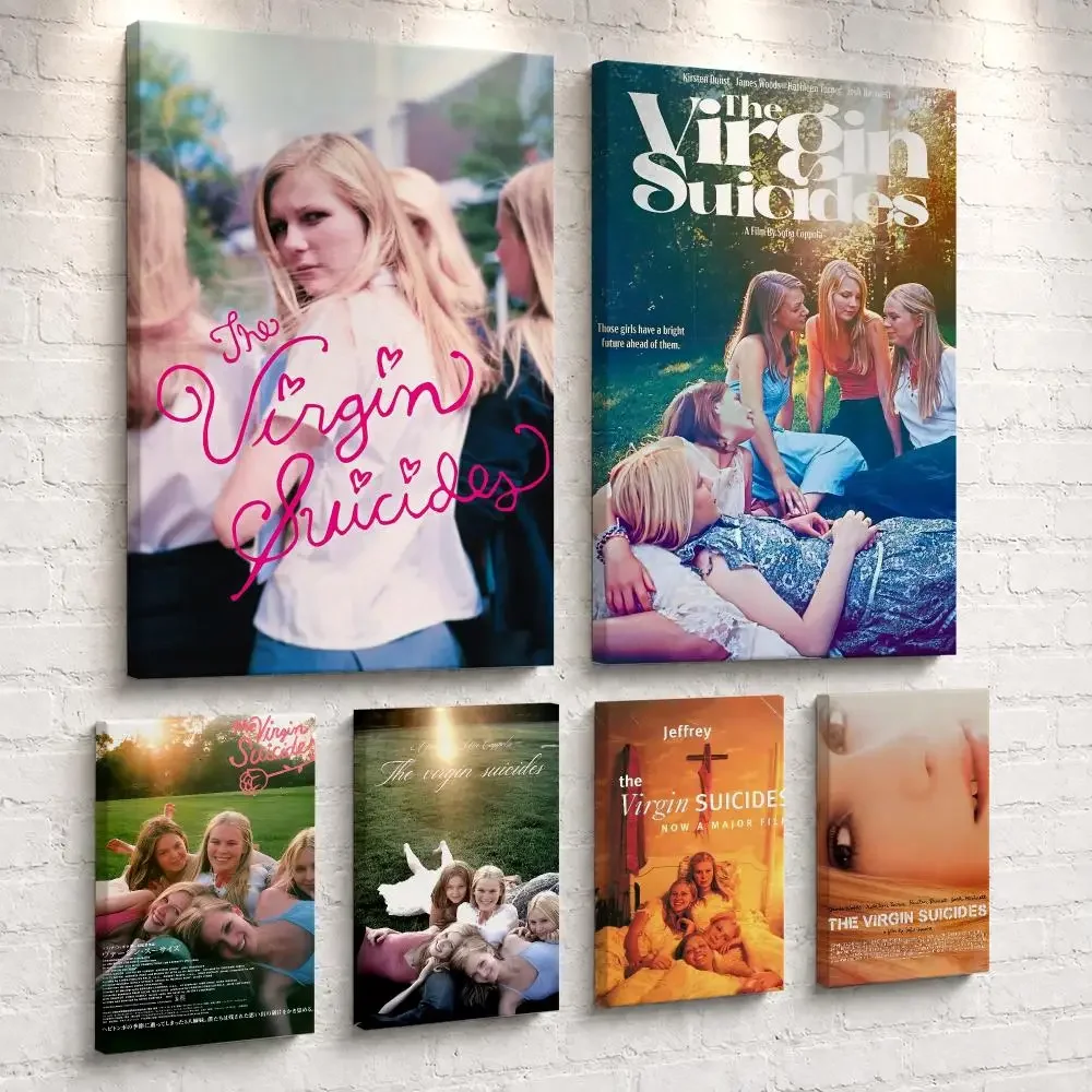 Movies The V-Virgin S-Suicides Framed Wall Painting Ready to Hang Canvas Wall Art Poster for Bedroom Living Room Home Decor Gift