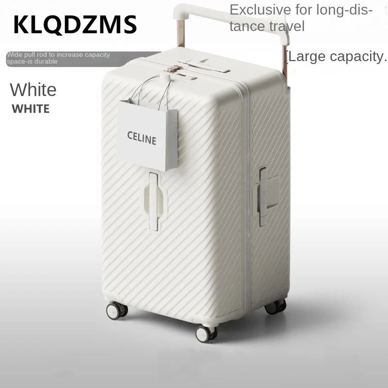 KLQDZMS-Valise à roulettes à capacité respirante, style chariot robuste et durable, sac de voyage, valise 22 ", 24", 26 ", 28", 30"