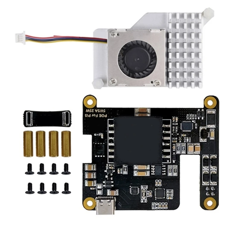 لوحة تطوير الطاقة عبر إيثرنت 802.3af مع استبدال مروحة التبريد