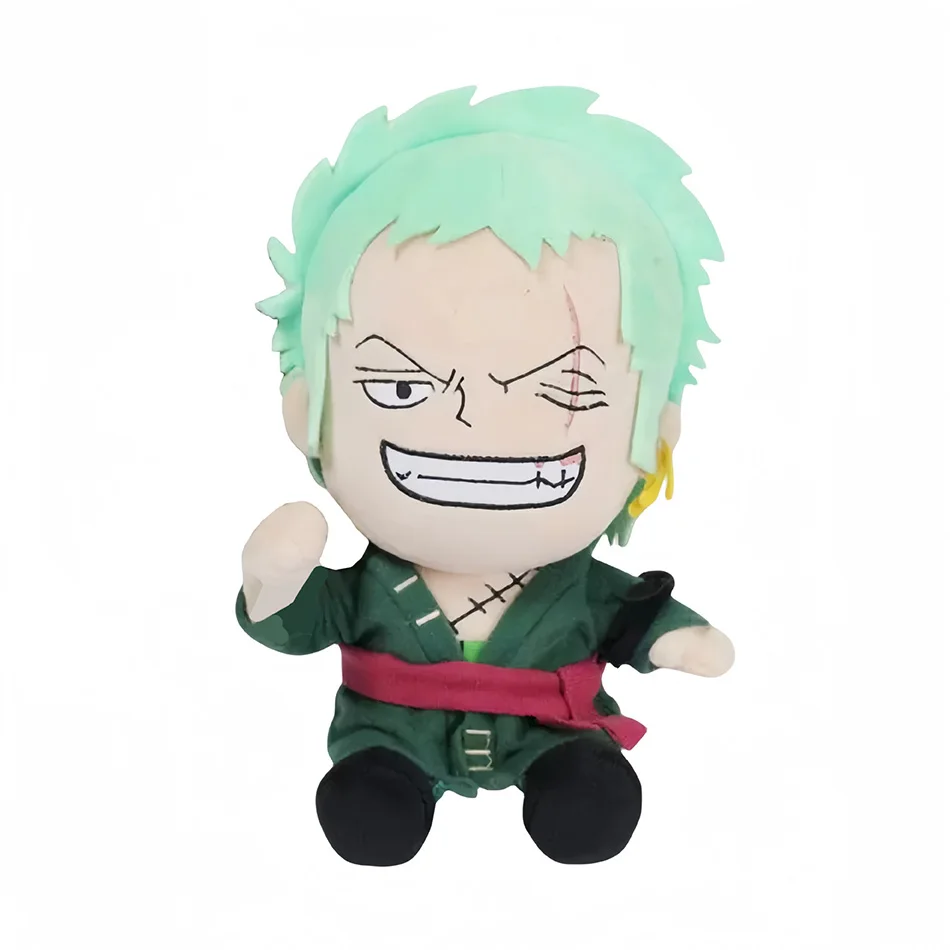 Anime japonés 2026 nuevo 25cm juguetes de peluche de una pieza figura de dibujos animados Luffy Chopper Ace Roronoa Zoro lindo muñeco de peluche regalos de navidad