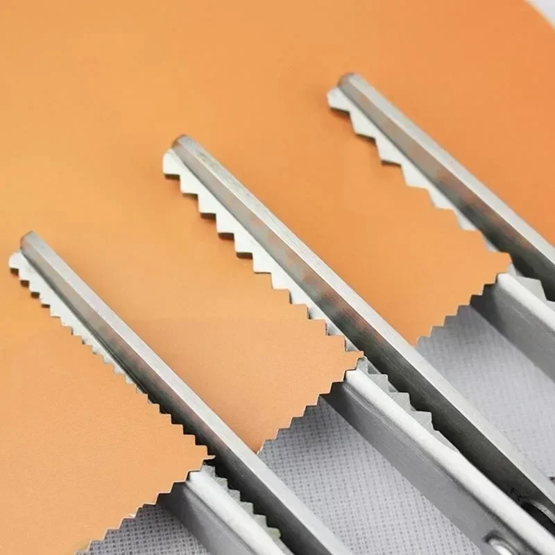 

3 5 7mm Dressmaking Scalloped Edge Pinking Shears Scissors Clipper Cutter Sewing Professional Tailor Scissors Cloth Tailoring