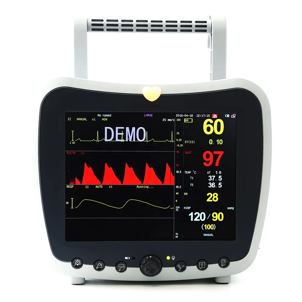 Lexsion Veterinary Equipment PPM-G3800V High Quality 8.4inch Veterinary Use Multiparameter Patient Monitor CE Certified Class II