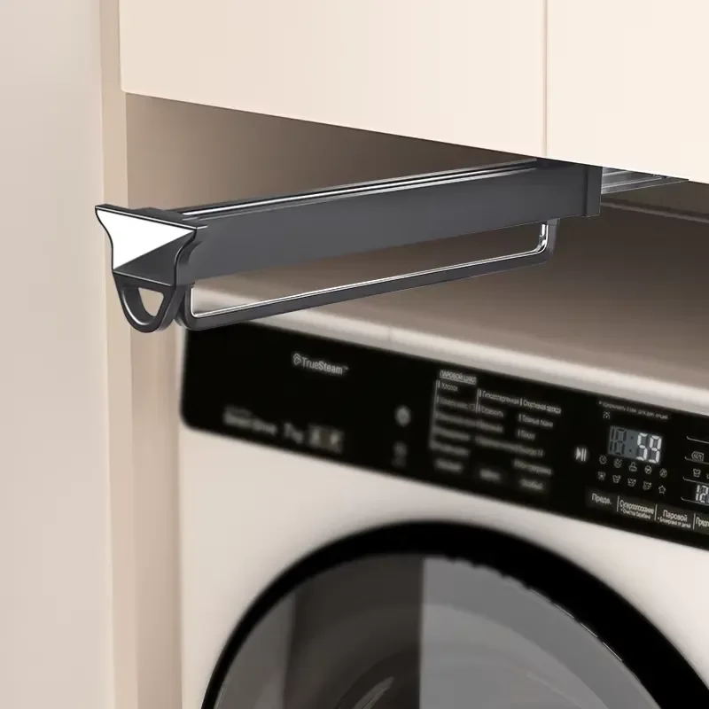 Retractable Clothes Drying Rack Non Slip Hanger Multi Functional Foldable Laundry Organizer Space Saving Wall Mounted Dryer