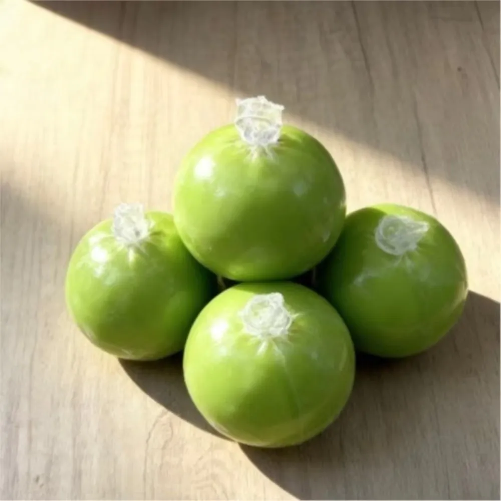 Green Grape Design Wax Cracking Squeeze Crispy Feel Handmade Craft Crispy Stress Balls Crackable Texture Soft TPR