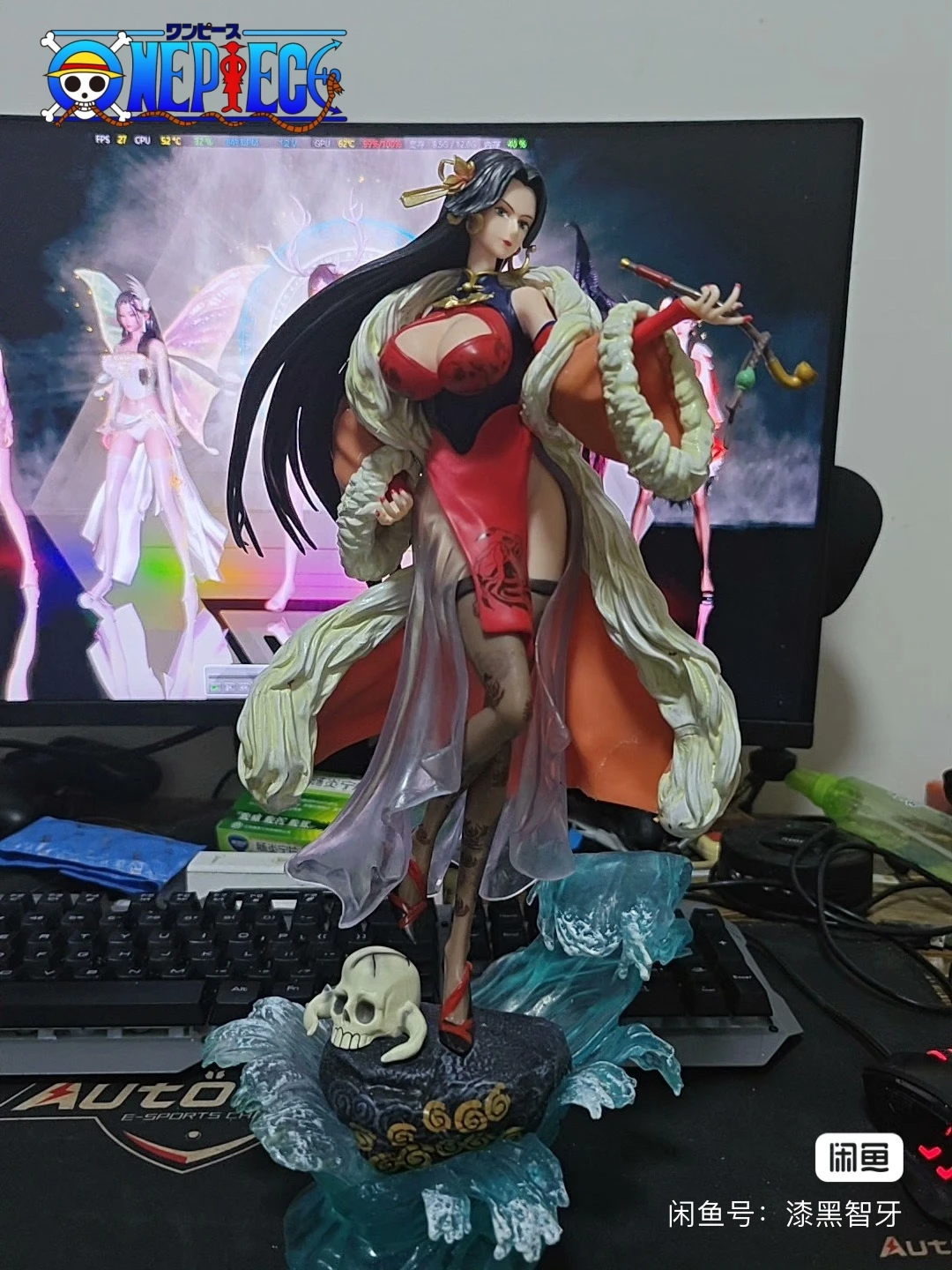 Anime One Piece 35.5cm Boa Hancock Character Seven Martial Sea Sexy And Beautiful Girl Pvc Action Statue Collection Model Toy Gi