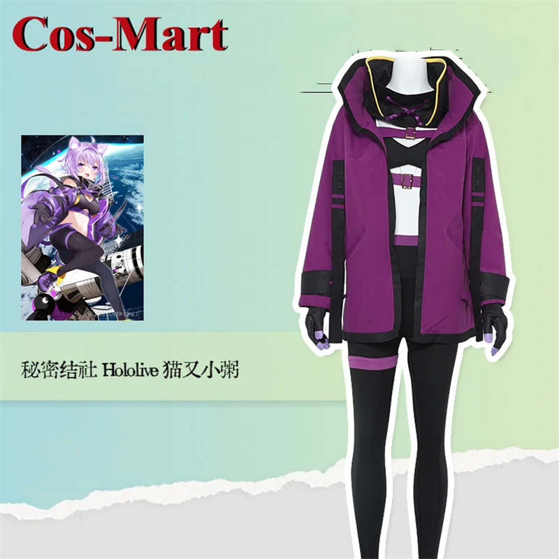 

Cos-Mart аниме Vtuber Hololive Nekomata Okayu косплей костюм прекрасная униформа на день рождения 2022, одежда для ролевых игр и мероприятий