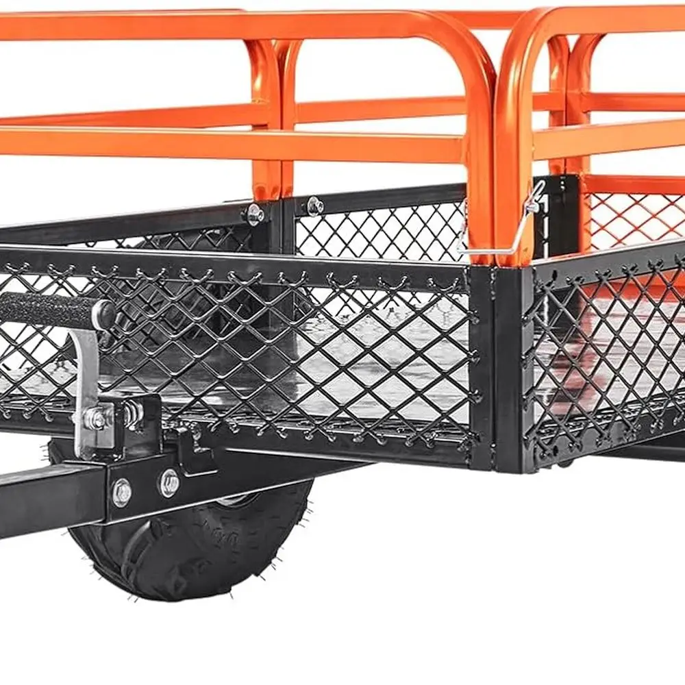 

Тележка-самосвал для двора повышенной прочности, грузоподъемность 1500 фунтов, объем 15 куб. футов, для буксировки за газонокосилкой или трактором