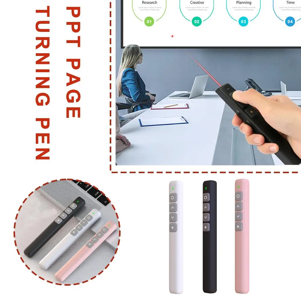 2024 New Ppt Page Turner Whiteboard Remote Control Pen Multimedia Electronic Infrared Page Turner Suitable For Lecture Teac G6t4