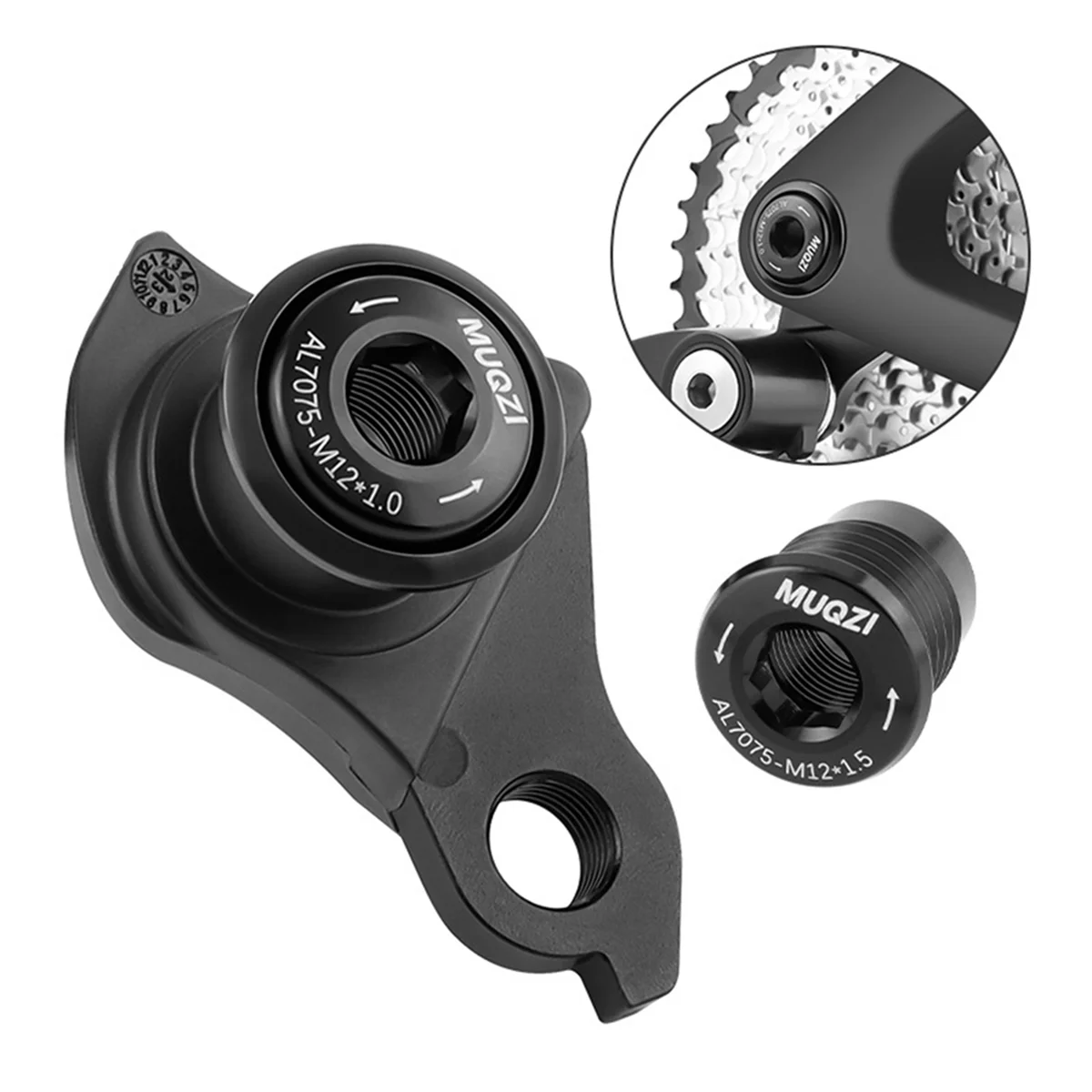 BAAU 2X للإطار الخلفي Derailleur شماعات M12X1.5 الدراجة Derailleur هوك محول M12-1.5