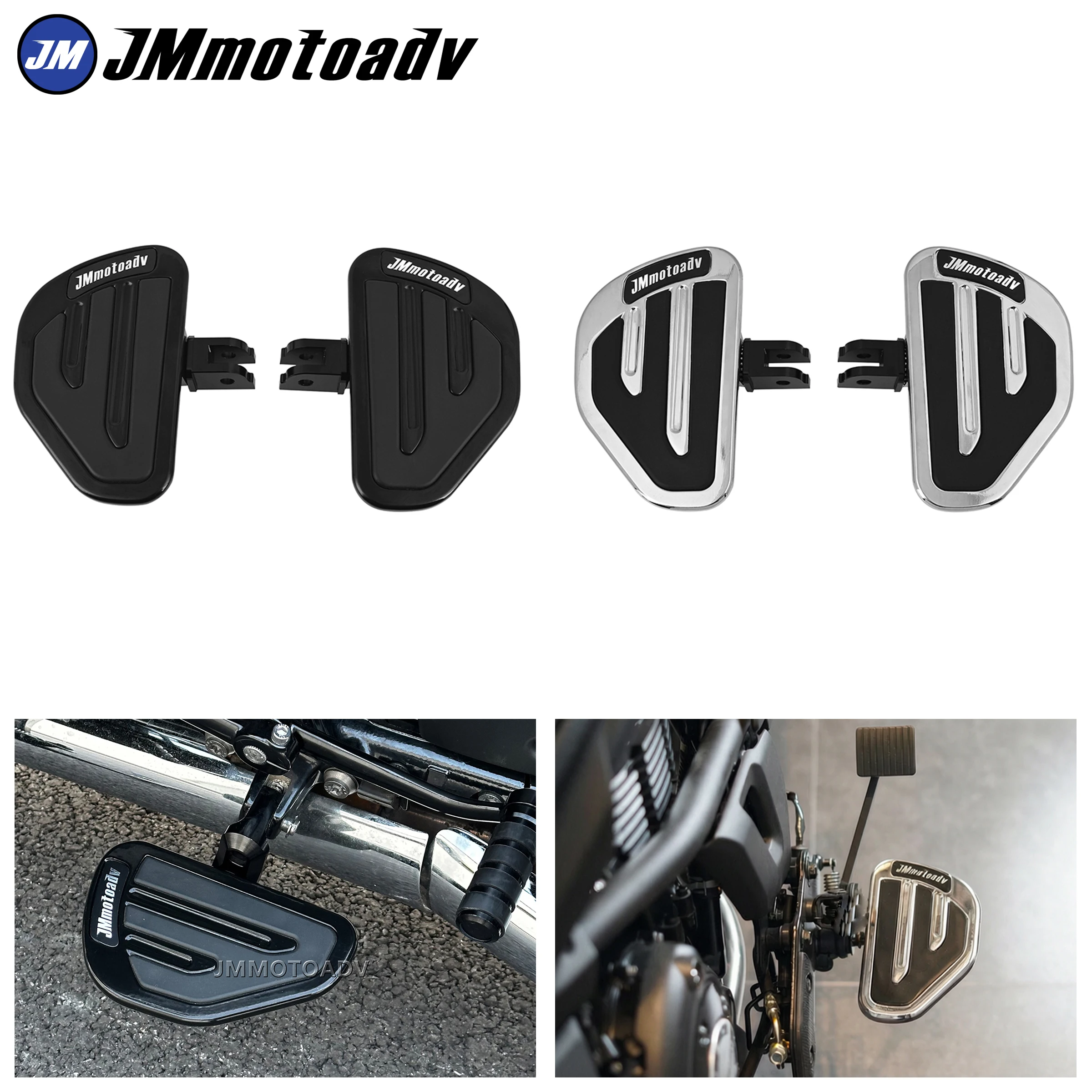 Motorcycle Front Footrest, Rider Footboard, Wide Footrest for Kawasaki Vulcan S 650 EN650 VN650 S650 2015 - 2023