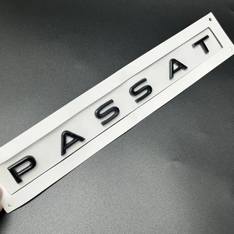 

For VW Passat Car Rear Trunk Letters Logo Labeling Badge Emblem Decal ABS Shiny Chrome Sticker