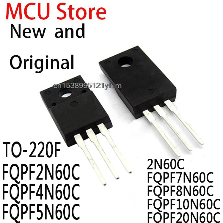 10PCS Transistor TO-220F FQPF2N60C FQPF4N60C FQPF5N60C 2N60C FQPF7N60C FQPF8N60C FQPF10N60C FQPF20N60C