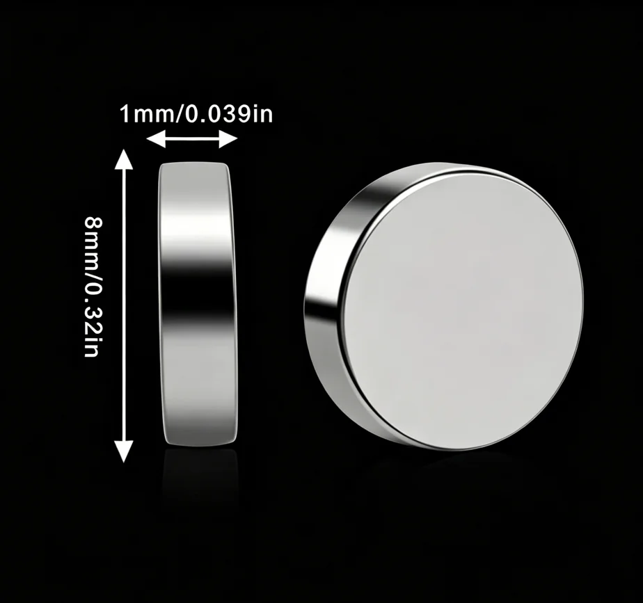 20/50Pcs Mini Strong Magnets 8x1mm Small round Magnets for Whiteboard Extra Strong DIY Refrigerator Magnets