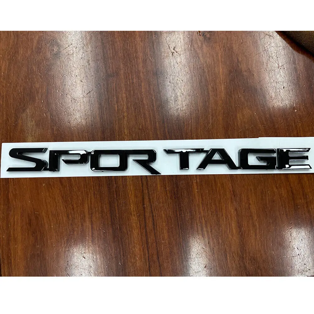 1x black tailgate SPORTAGE emblem for 2017 2018 2019 2020 2021 2022 KIA Sportage