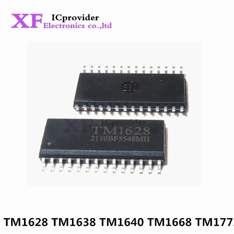 10Pcs New Original TM1628 TM1638 TM1640 TM1668 TM1772 SOP-24 LED driving  SOP-28 TM Tianwei   Free Shipping