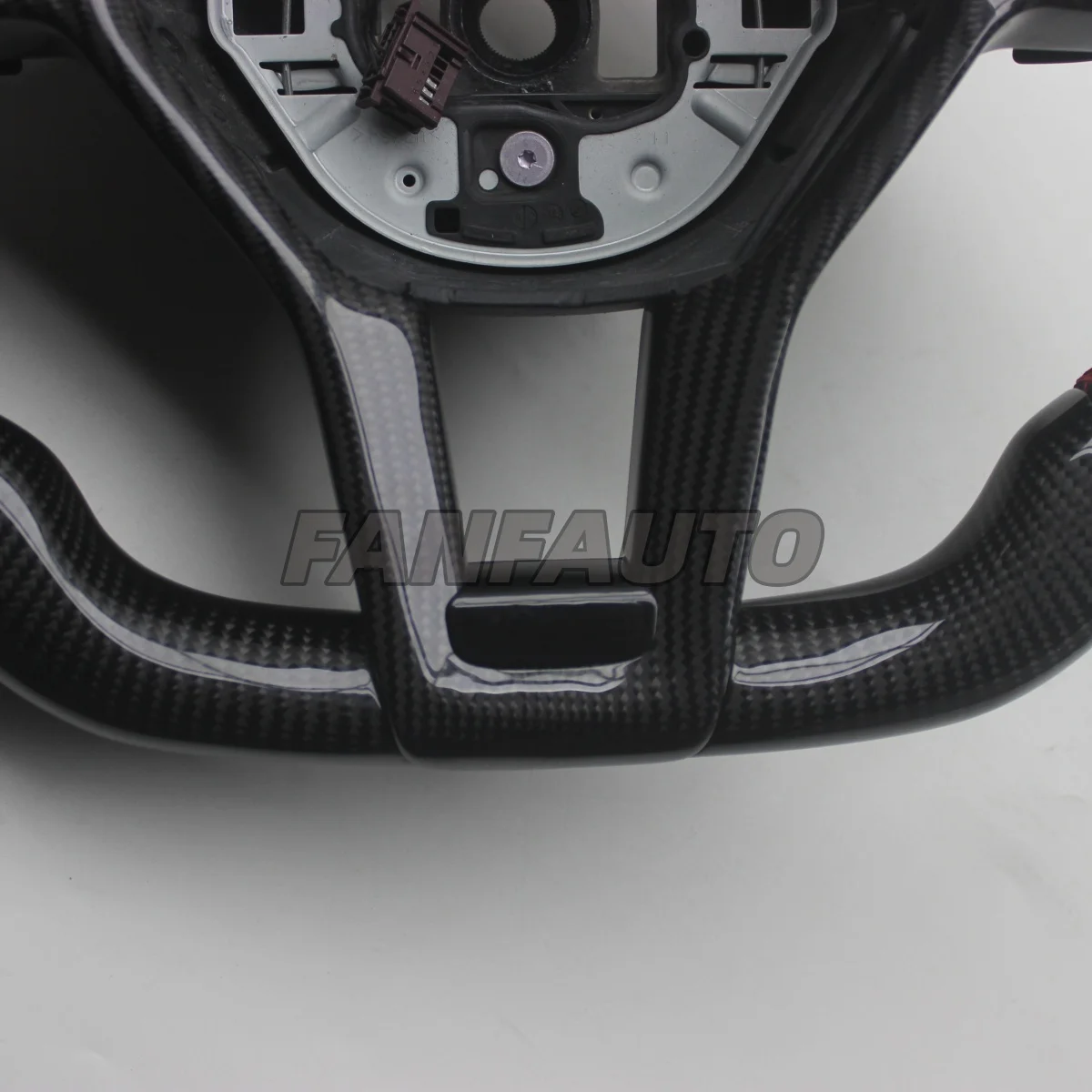 Replacement Real Carbon Fiber Steering Wheel with Leather for Benz W176 W204 W205 W213 CLA GLC GLE450 C63