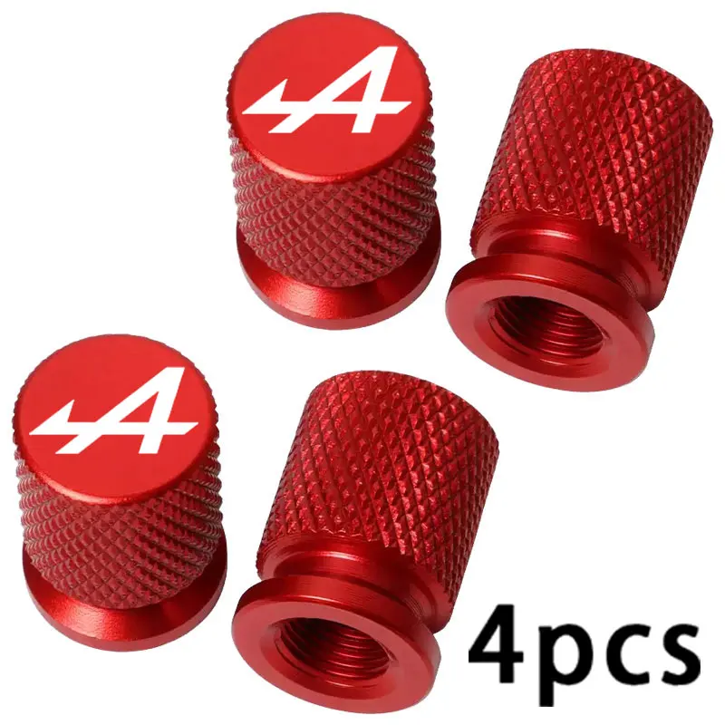 4 Stück Bunte Auto-Zubehörteile Reifenventilkappen für Alpine Megane 3 4 5 Duster Espace Logan Clio Austral Espace Arkana Scenic – Detail 4