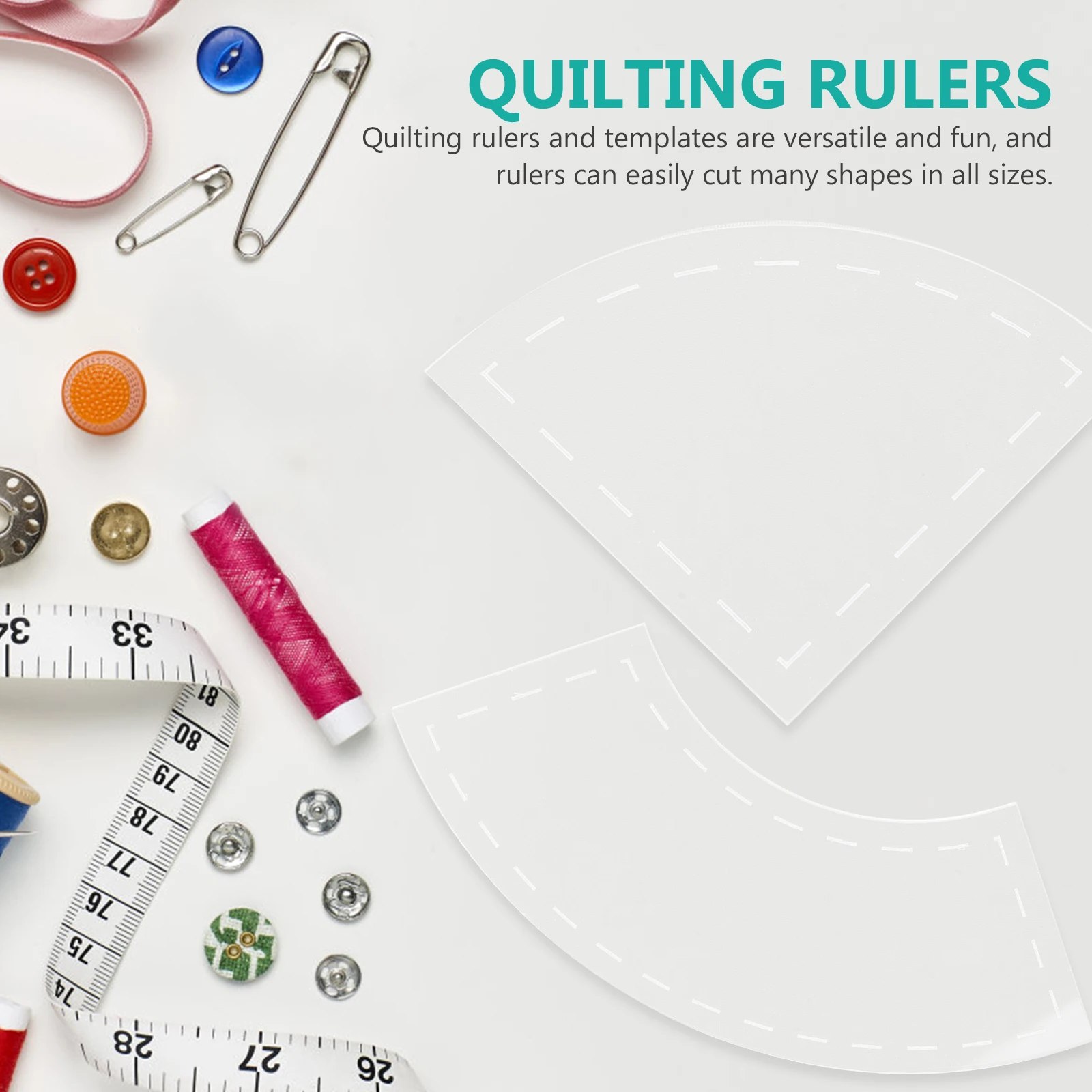 

7pcs Acrylic Quilting Templates Rulers Sewing Flag Craft Tools Lightweight Machine Cutting Cloth Repair Professional Use