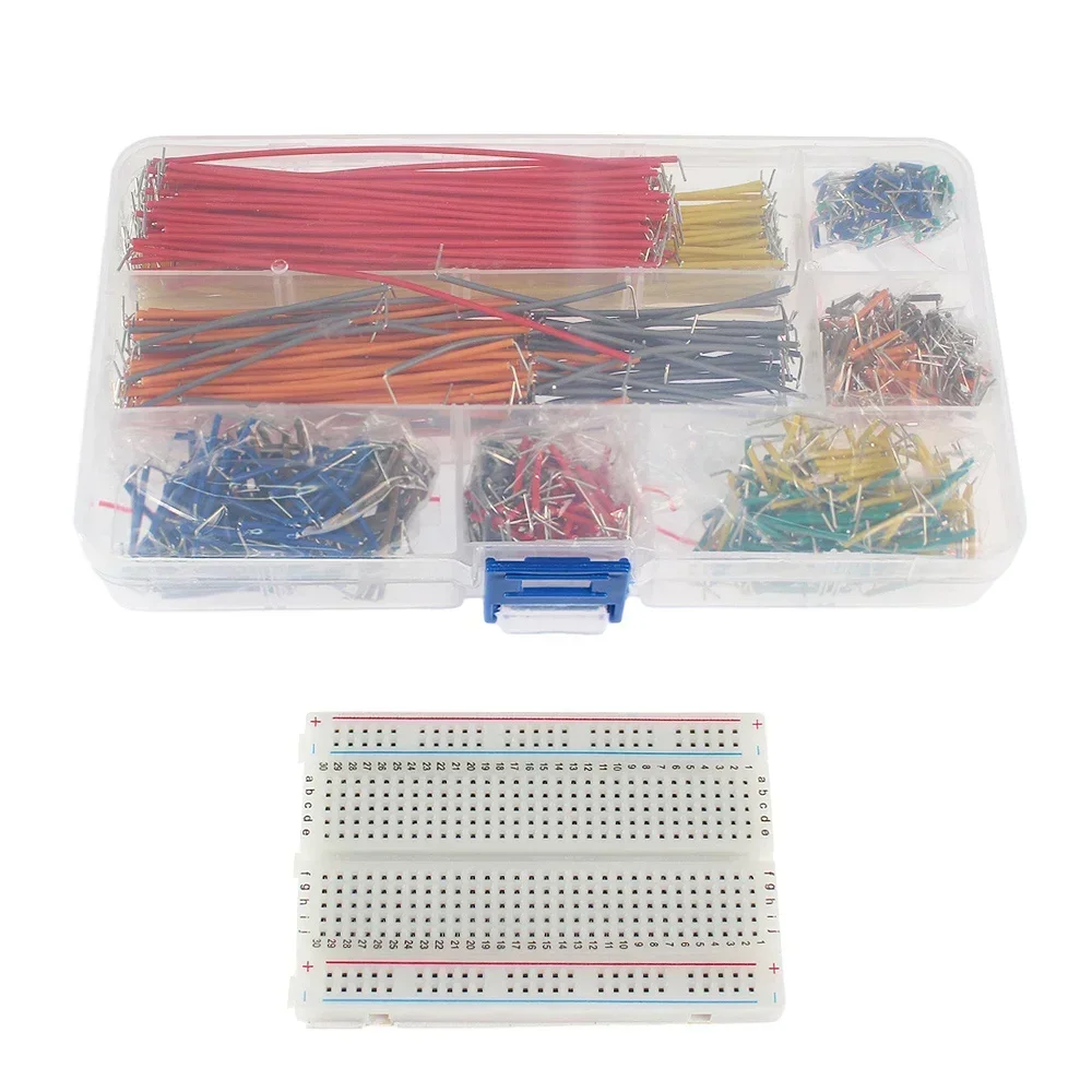 1set Jumper Wire + Breadboard DIY Set MB102 400/830 Tie Points Lötfreies Breadboard + 140PCS/840PCS Jumper Drähte Kombination Kit