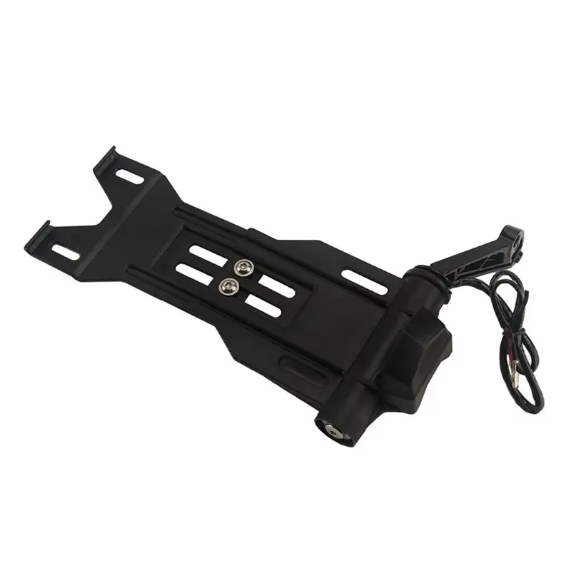 A98M Motocycle LED Foldable Side Mount License Plate Bracket Holder For Sportster XL 883 1200 Forty Eight 2004-2019