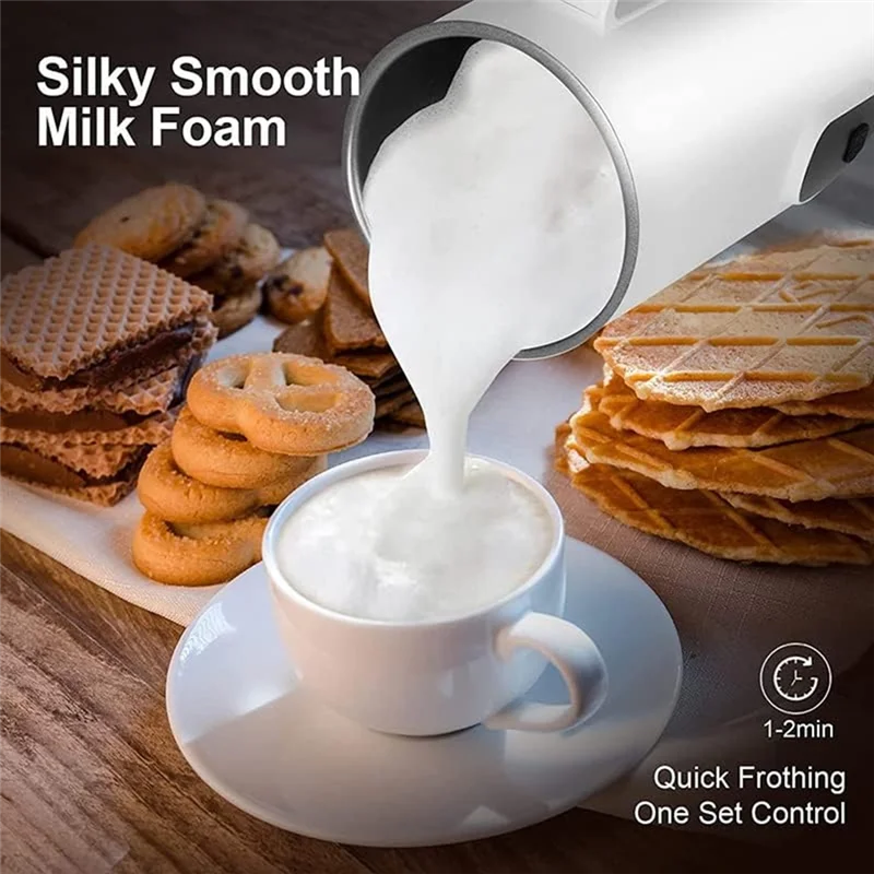 

B88B-Electric Milk Frother Milk Frother Smart Touch Control Milk Warmer 4 Temperature Settings Hot&Cold Milk Frother